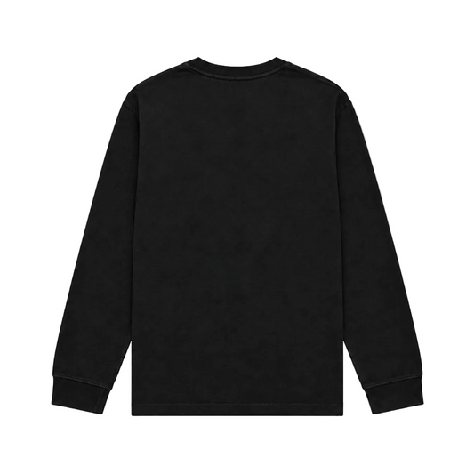 NIKE MEN'S SPORTSWEAR CLUB LONG SLEEVE BLACK T-SHIRT