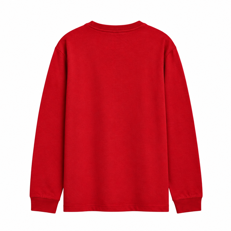 NIKE MEN'S SPORTSWEAR CLUB LONG SLEEVE RED T-SHIRT