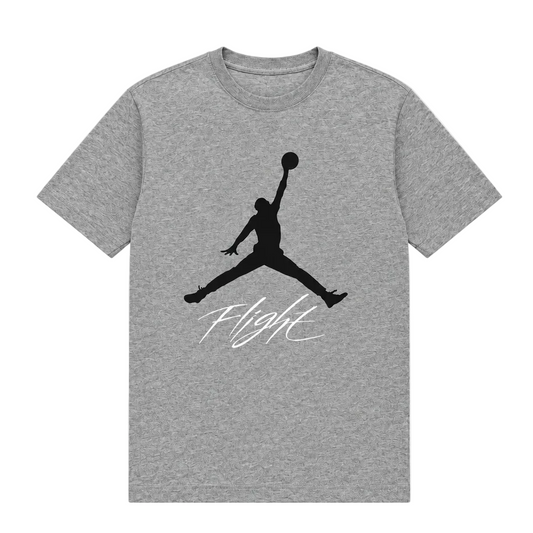 JORDAN MEN'S JUMPMAN FLIGHT GREY T-SHIRT