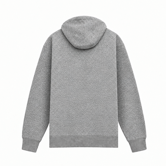 NIKE MEN'S CLUB PULLOVER FLEECE GREY HOODIE