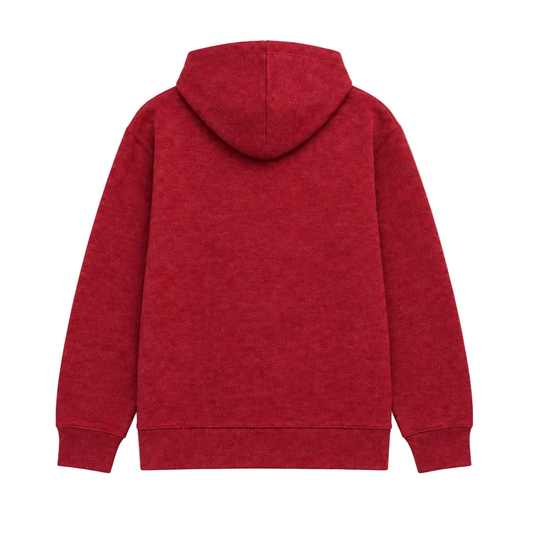 NIKE MEN'S CLUB PULLOVER FLEECE MAROON RED HOODIE