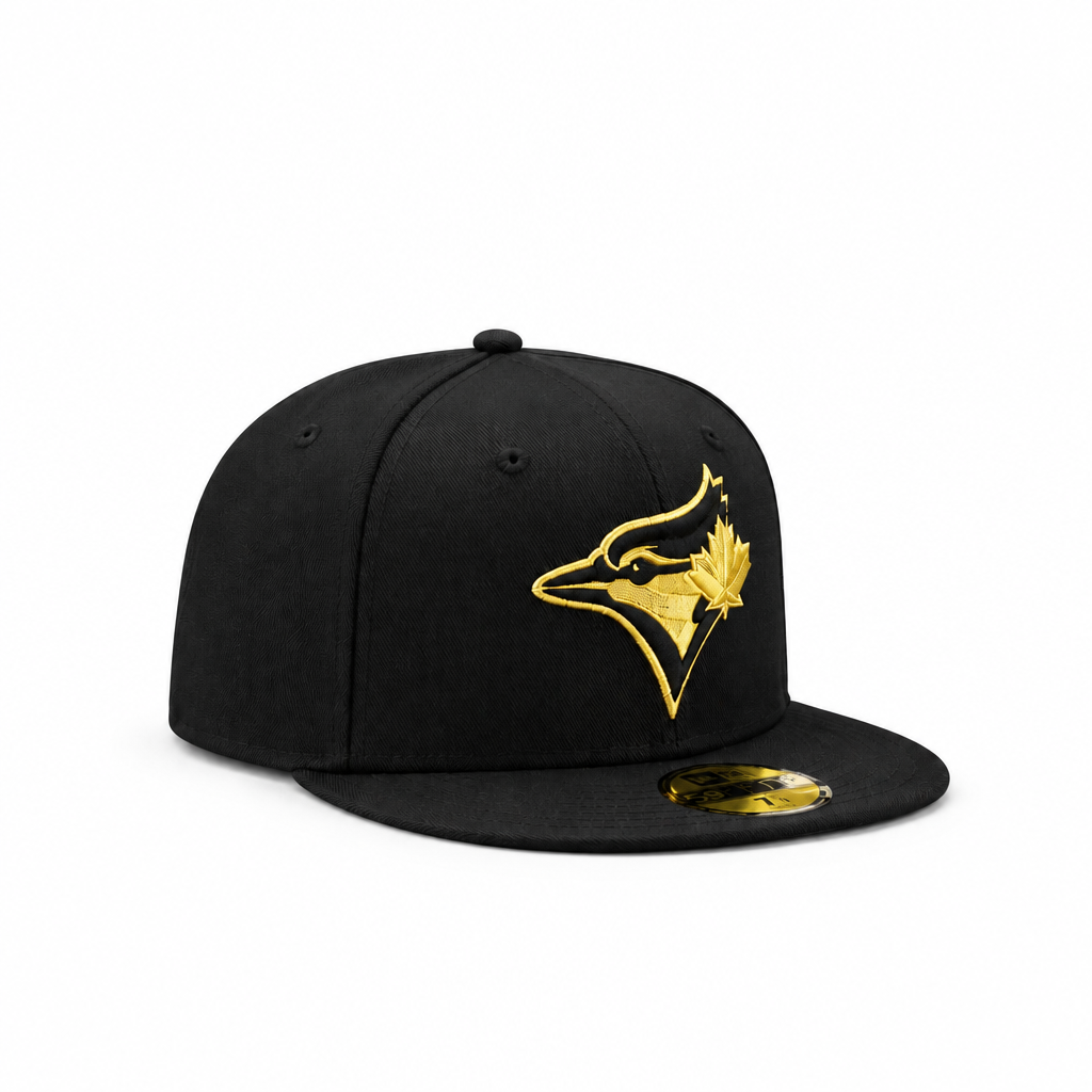 59FIFTY TORONTO BLUE JAYS BLACK/GOLD NE ERA FITTED HAT