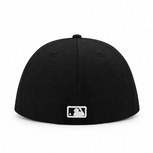 59FIFTY NEW ERA MLB 50TH ANNIVERSARY TORONTO BLUE JAYS BLACK & WHITE FITTED HAT