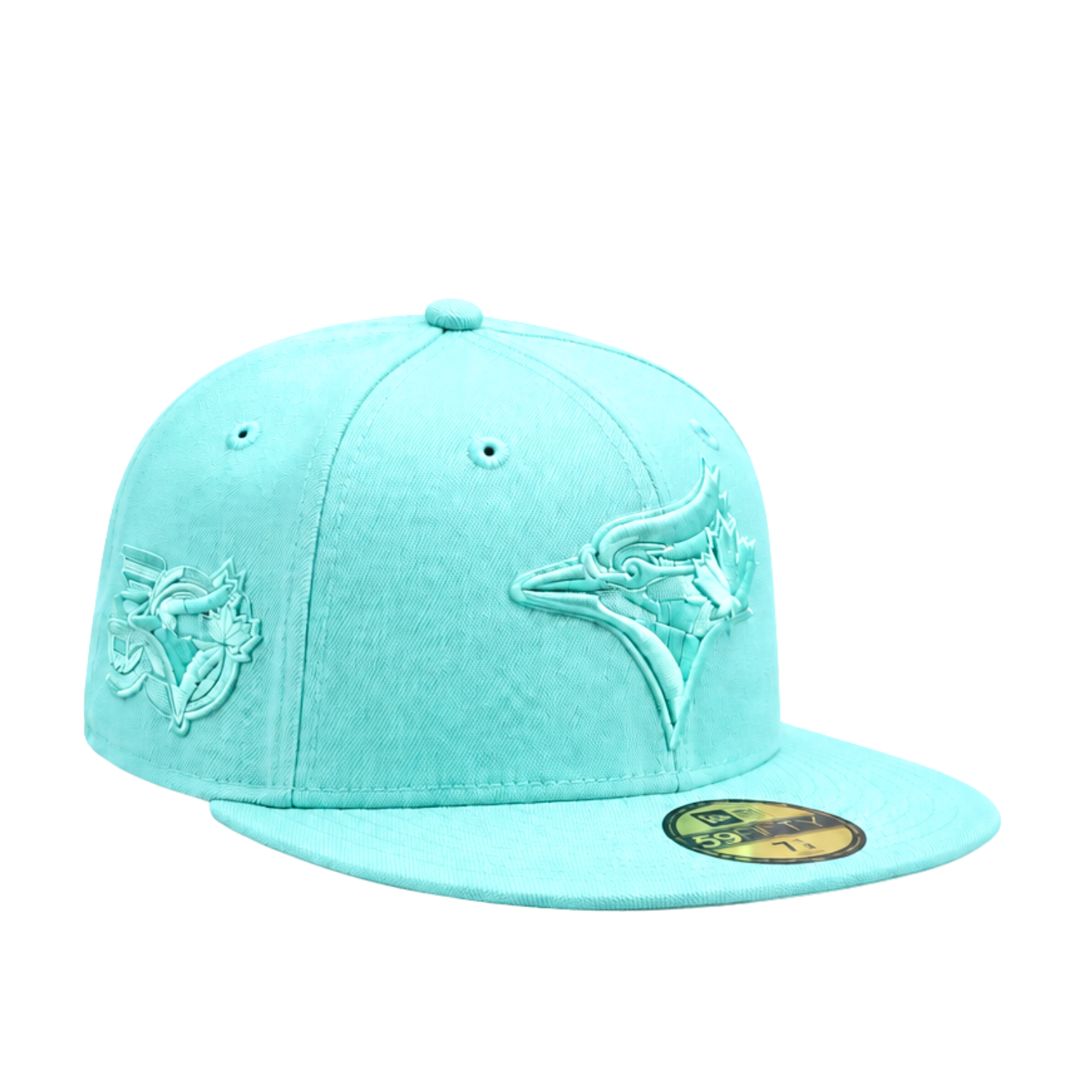 59FIFTY NEW ERA MLB 50TH ANNIVERSARY TORONTO BLUE JAYS TURQUOISE FITTED HAT