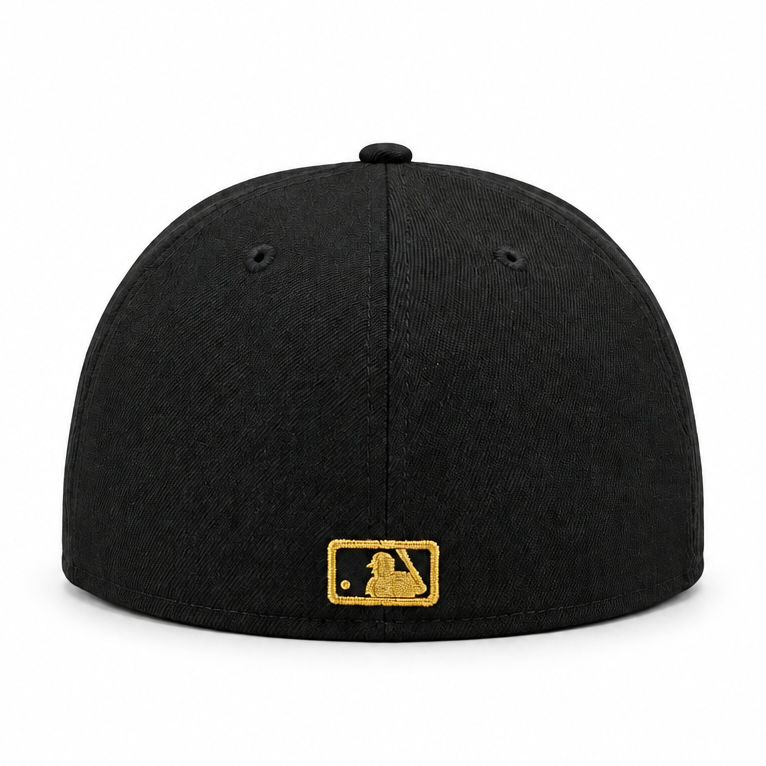 59FIFTY NEW ERA MLB 50TH ANNIVERSARY TORONTO BLUE JAYS BLACK & GOLD FITTED HAT