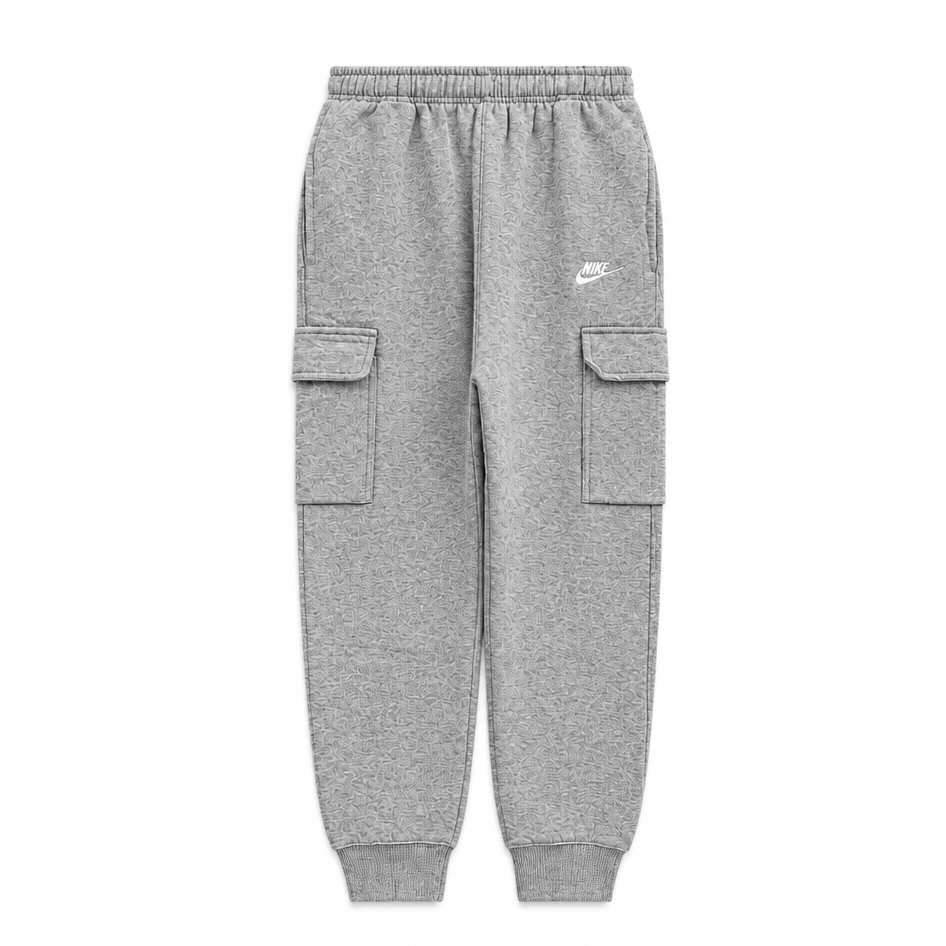 NIKE MEN'S CLUB FLEECE GREY CARGO JOGGERS