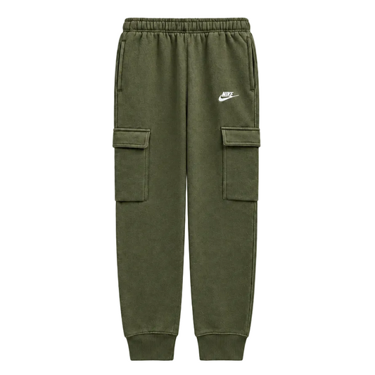 NIKE MEN'S CLUB FLEECE OLIVE GREEN CARGO JOGGERS