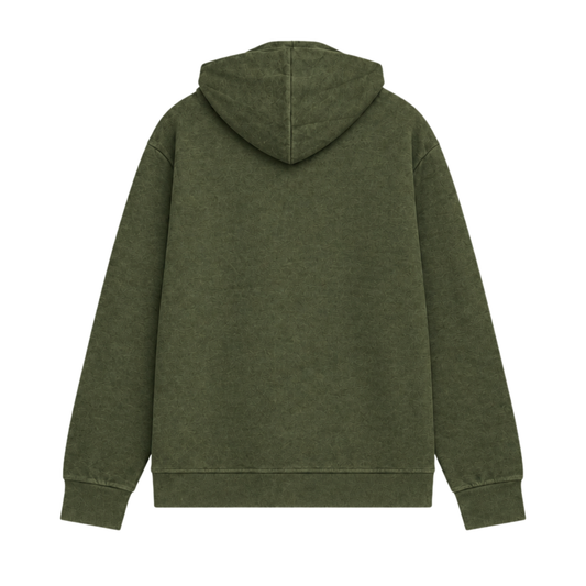 POLO RALPH LAUREN MEN'S DOUBLE KNIT FULL ZIP-UP HOODIE & JOGGER OLIVE GREEN 2-PIECE SET