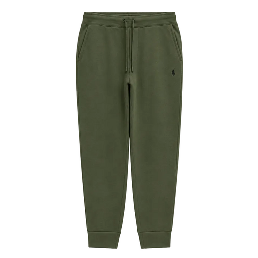 POLO RALPH LAUREN MEN'S DOUBLE KNIT FULL ZIP-UP HOODIE & JOGGER OLIVE GREEN 2-PIECE SET
