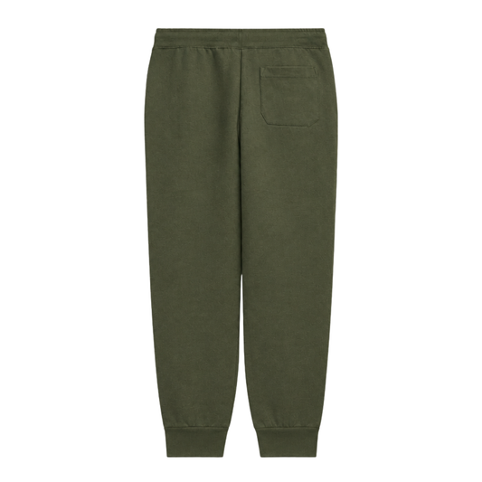 POLO RALPH LAUREN MEN'S DOUBLE KNIT FULL ZIP-UP HOODIE & JOGGER OLIVE GREEN 2-PIECE SET