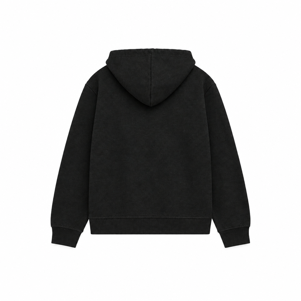 POLO RALPH LAUREN MEN'S DOUBLE KNIT FULL ZIP-UP HOODIE & JOGGER BLACK 2-PIECE SET