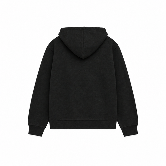 POLO RALPH LAUREN MEN'S DOUBLE KNIT FULL ZIP-UP HOODIE & JOGGER BLACK 2-PIECE SET