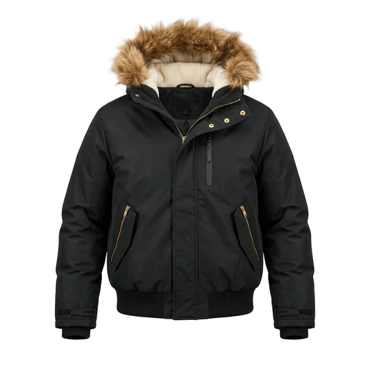 INFINITY MENS PADED BLACK WINTER JACKET