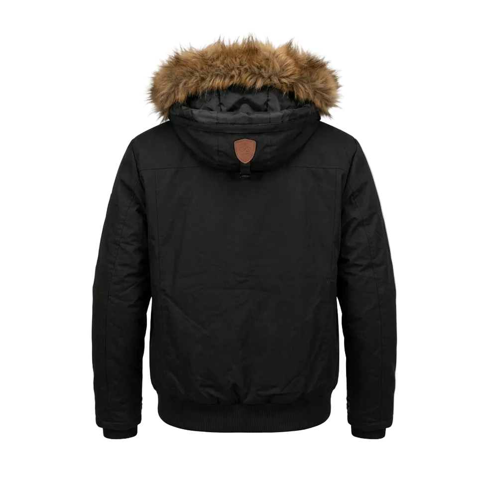 INFINITY MENS PADED BLACK WINTER JACKET