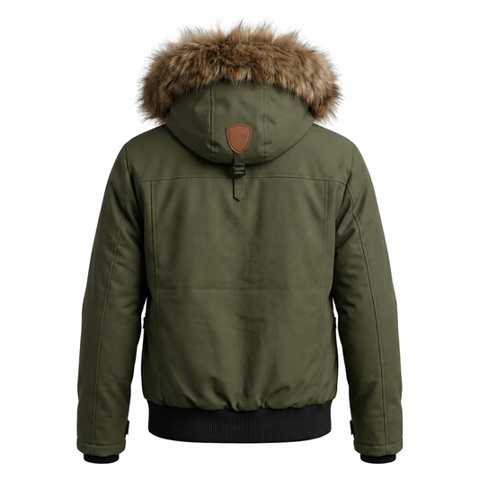 INFINITY MENS PADED OLIVE GREEN WINTER JACKET