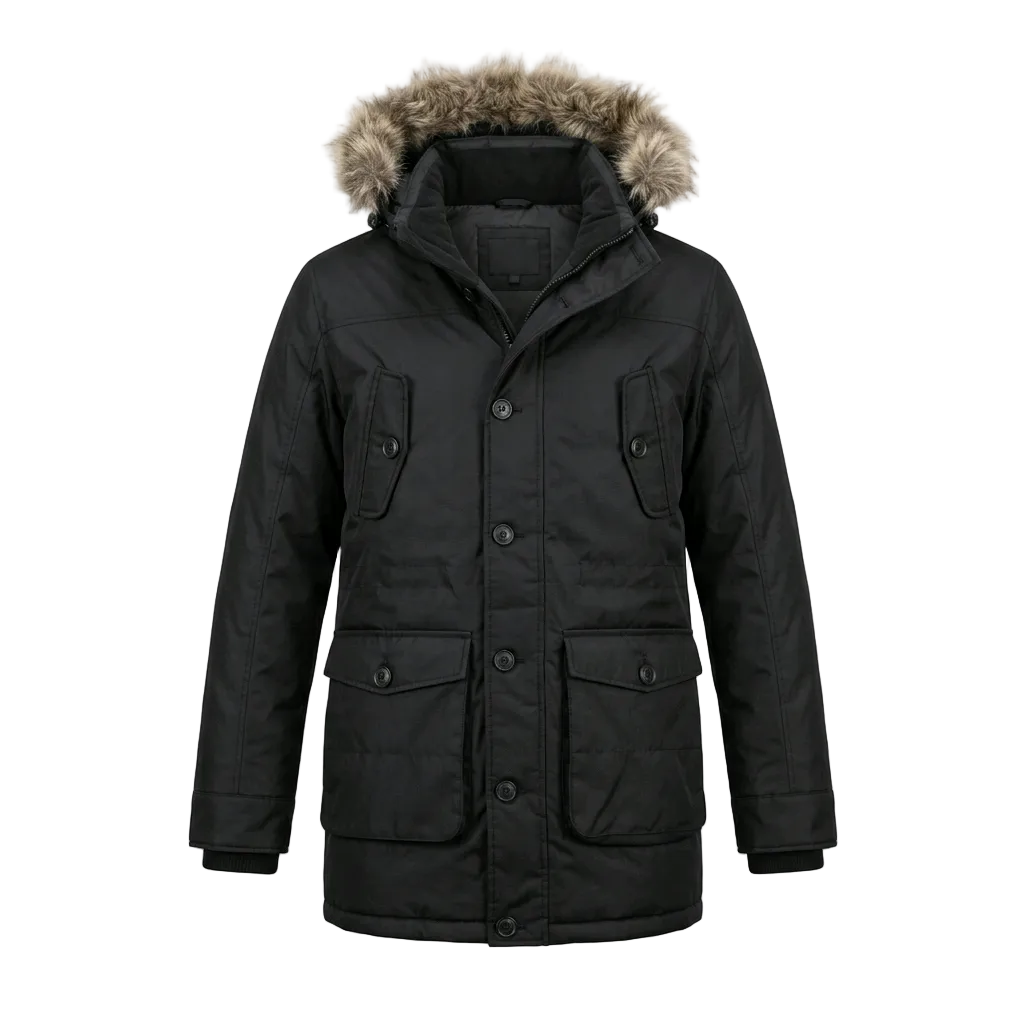 JACK & JONES PARKA BLACK JACKET
