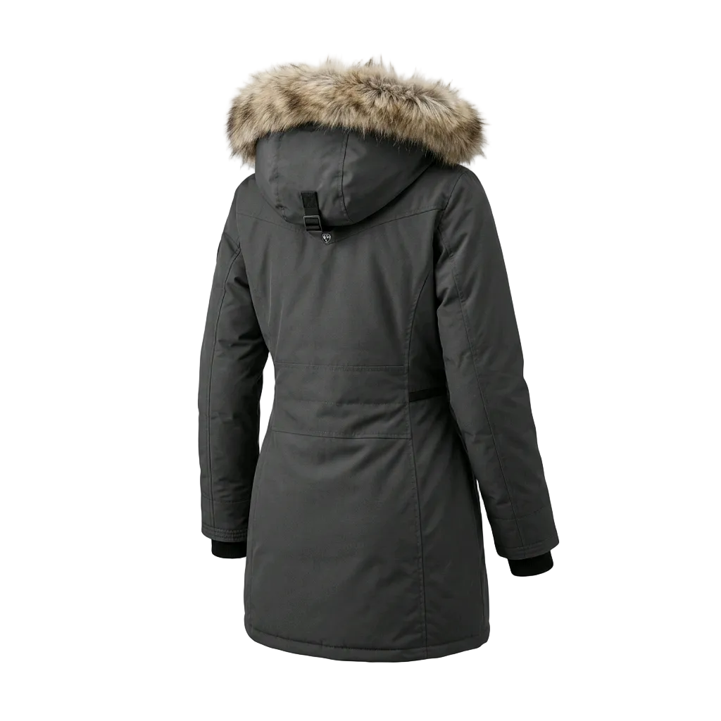NOIZE DIVISION BETTY WOMEN'S SLATE GREY PARKA WINTER JACKET
