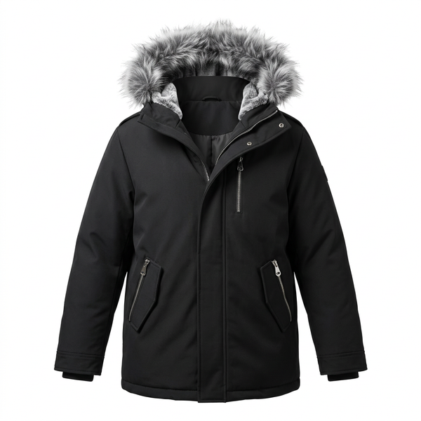 NOIZE MEN'S DEXTER PARKA BLACK JACKET