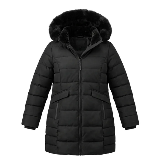 KOLDTEK WOMEN'S LONG PARKA BLACK WINTER JACKET