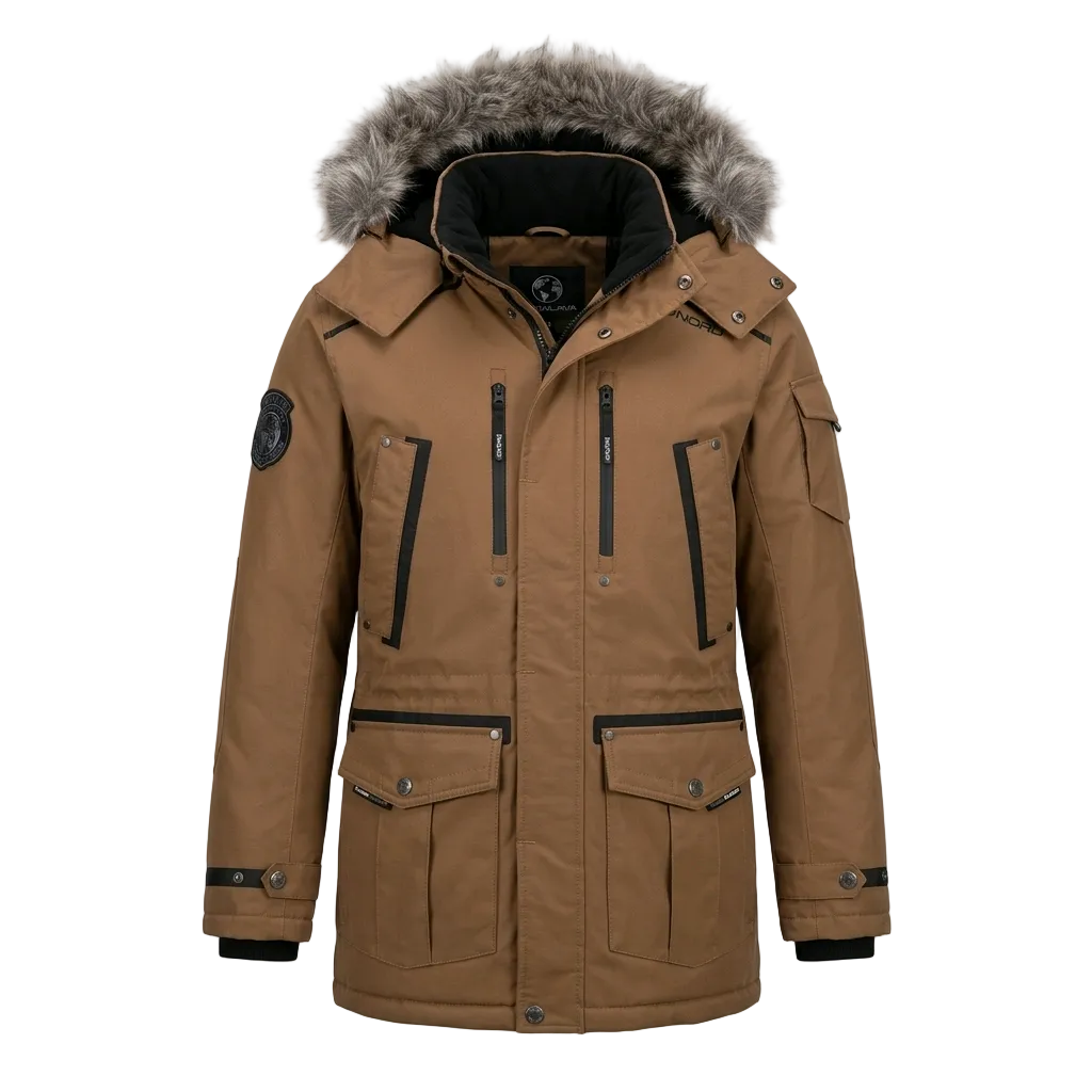 NOIZE DIVISION PETER MEN'S BROWN WINTER JACKET
