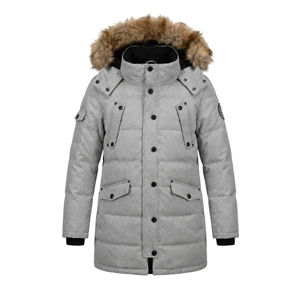 NOIZE DIVISION KAYLEE WOMEN'S GULL GREY PARKA WINTER JACKET