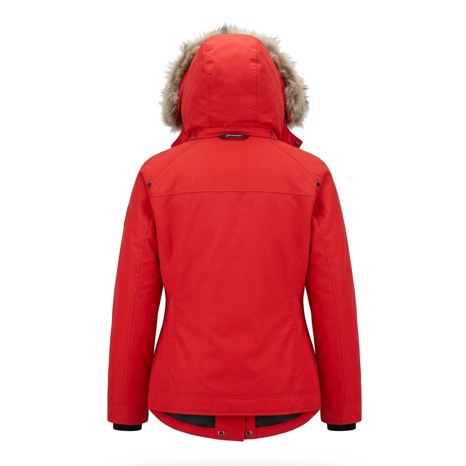 KOLDTEK WOMEN'S LONG RACING RED WINTER JACKET