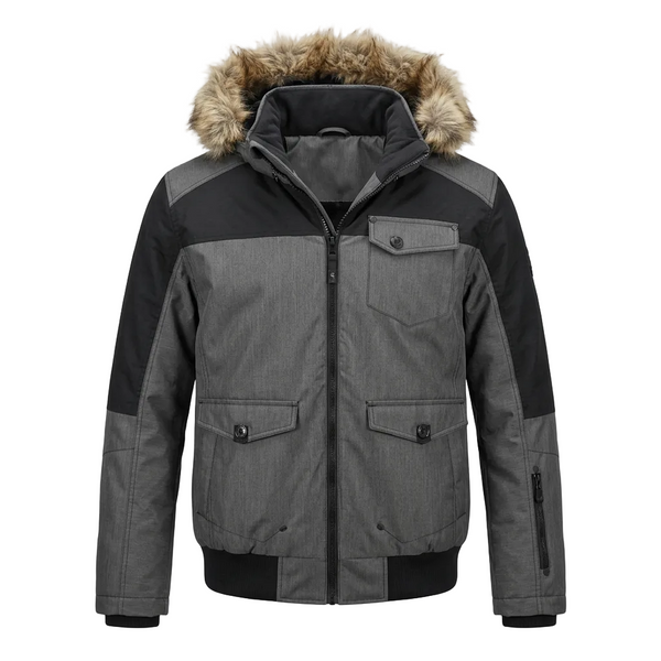 NOIZE DIVISION JEFF MEN'S OUTERWEAR SLATE GREY WINTER JACKET