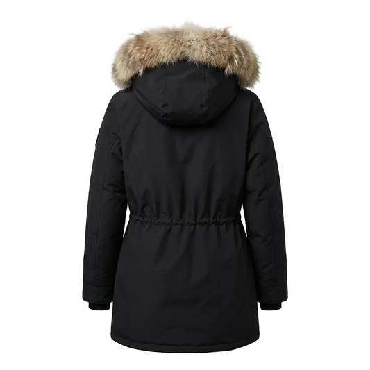 WOMEN ONLY'S ONLALINA FUR PARKA BLACK WINTER JACKET