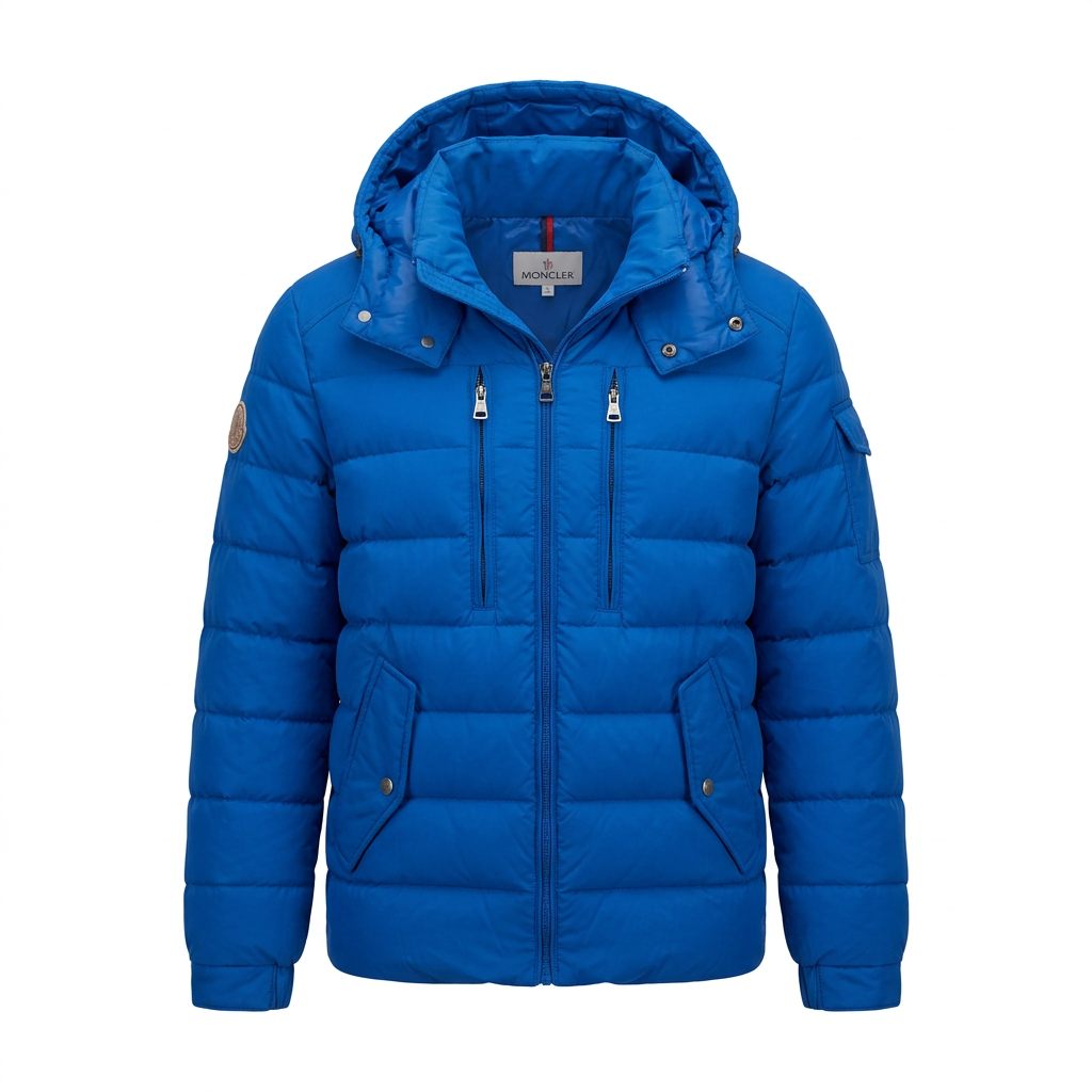 JACK & JONES ORIGINALS MEN'S LITE SHORT PUFFER BLUE JACKET