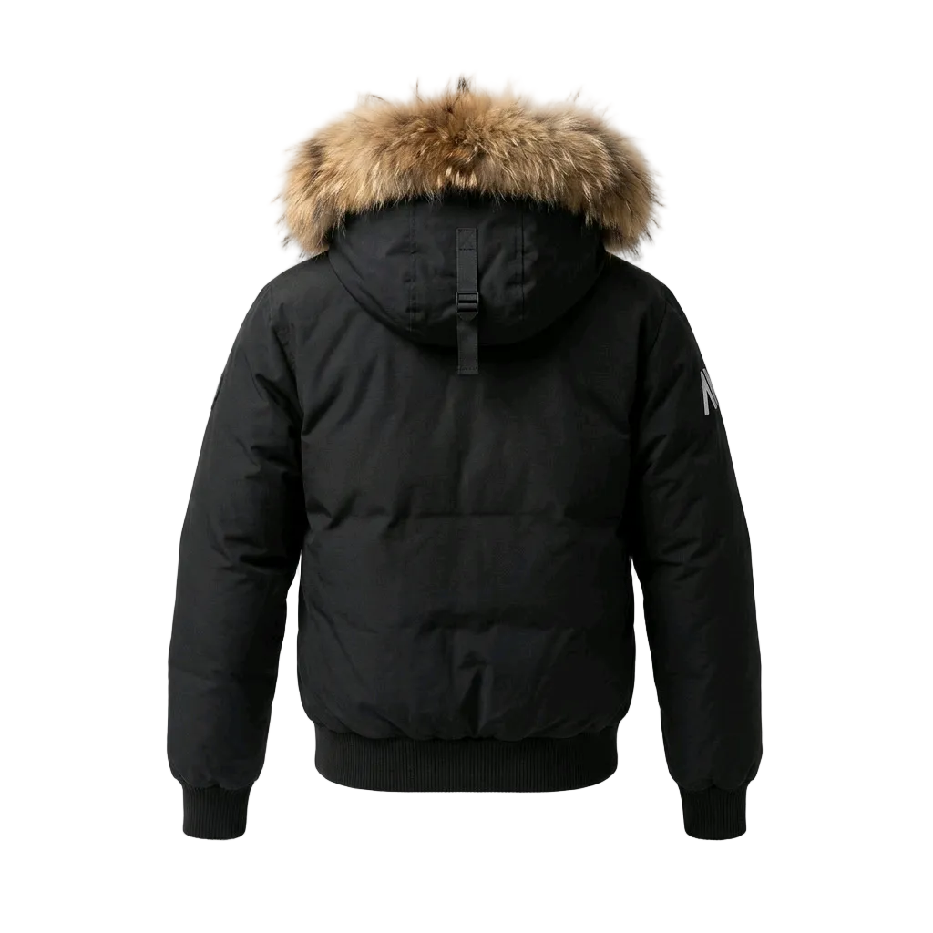 ARCTIC NORTH MONT AVILA BLACK BOMBER JACKET