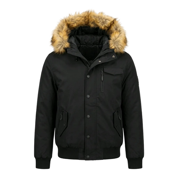 SOUTPOLE MEN'S PADED BLACK WINTER JACKET