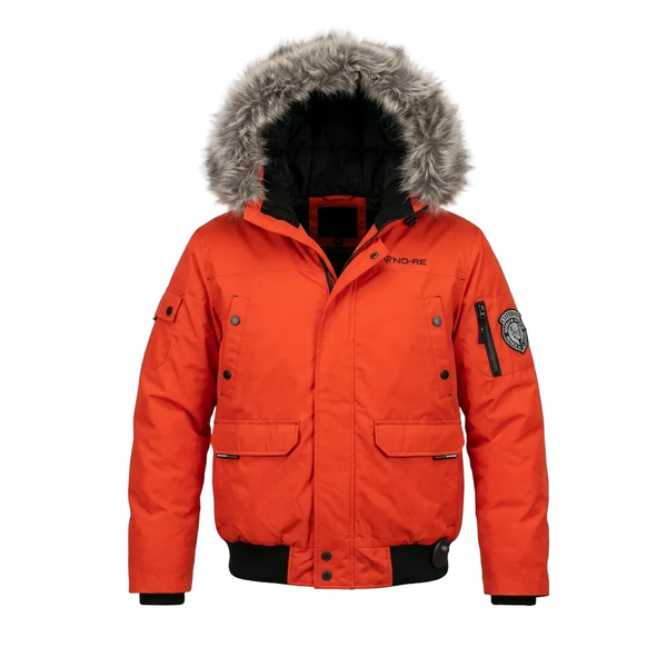 NOIZE DANSHORE 14 MEN'S FIRE RED WINTER JACKET