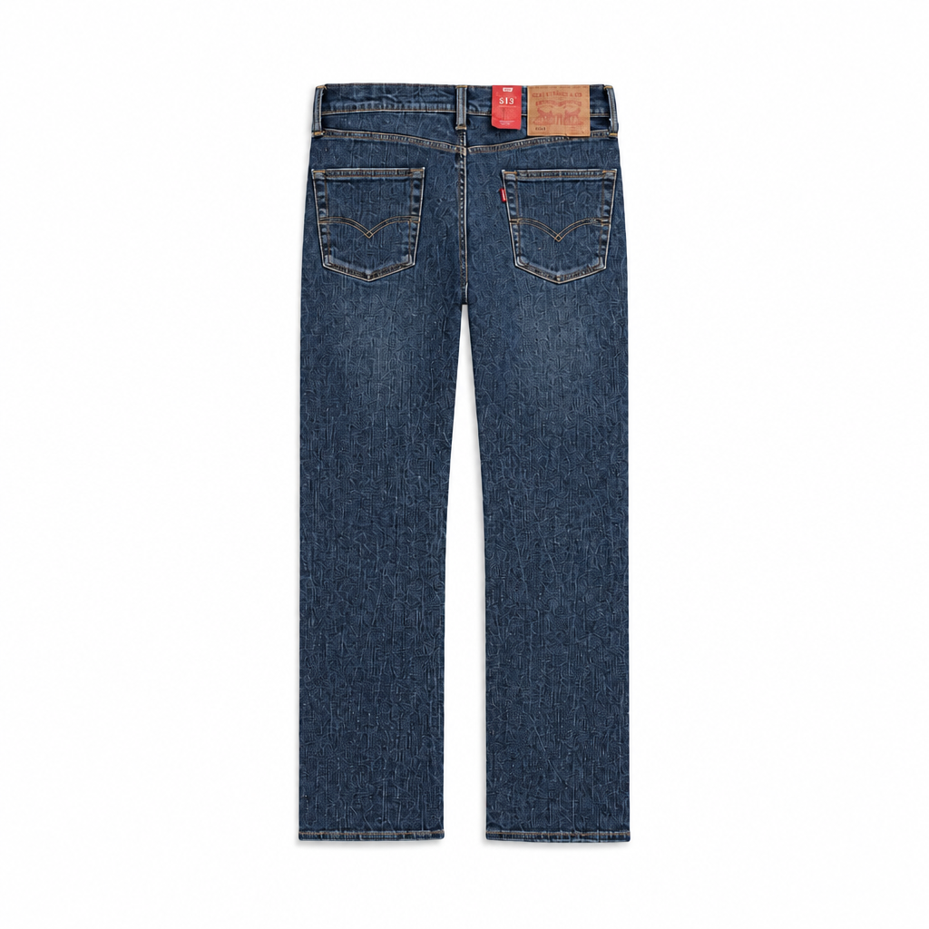 LEVI'S MEN'S 513 SLIM STRAIGHT BLUE JEANS