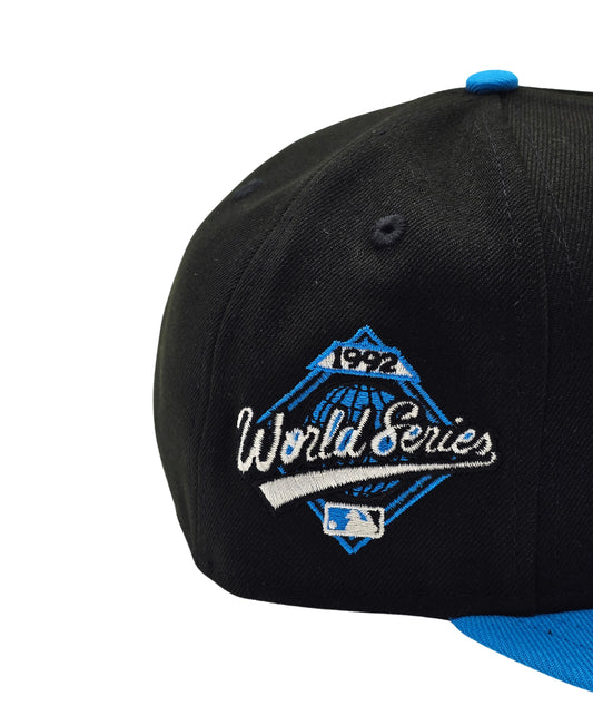 NEW ERA 9FIFTY MLB 1992 WORLD SERIES TORONTO BLUE JAYS BLACK/BLUE SNAPBACK HAT