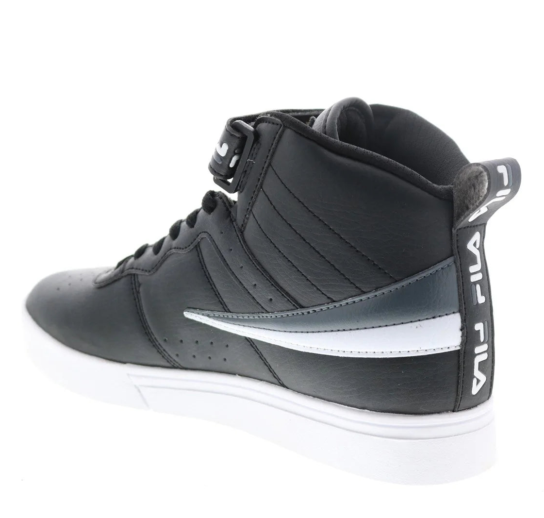 FILA VULC 13 REPEAT LOGO HIGH TOP SHOE (BLACK/WHITE)