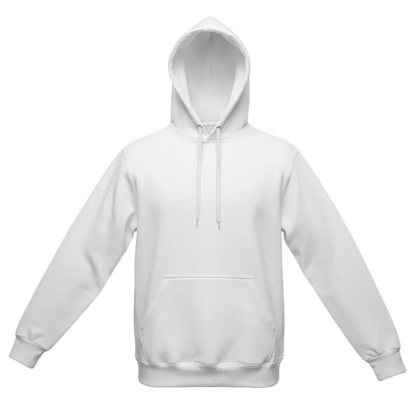 MEN'S FLEECE PULLOVER HOODIE 320 GSM HEAVY QUALITY (WHITE)