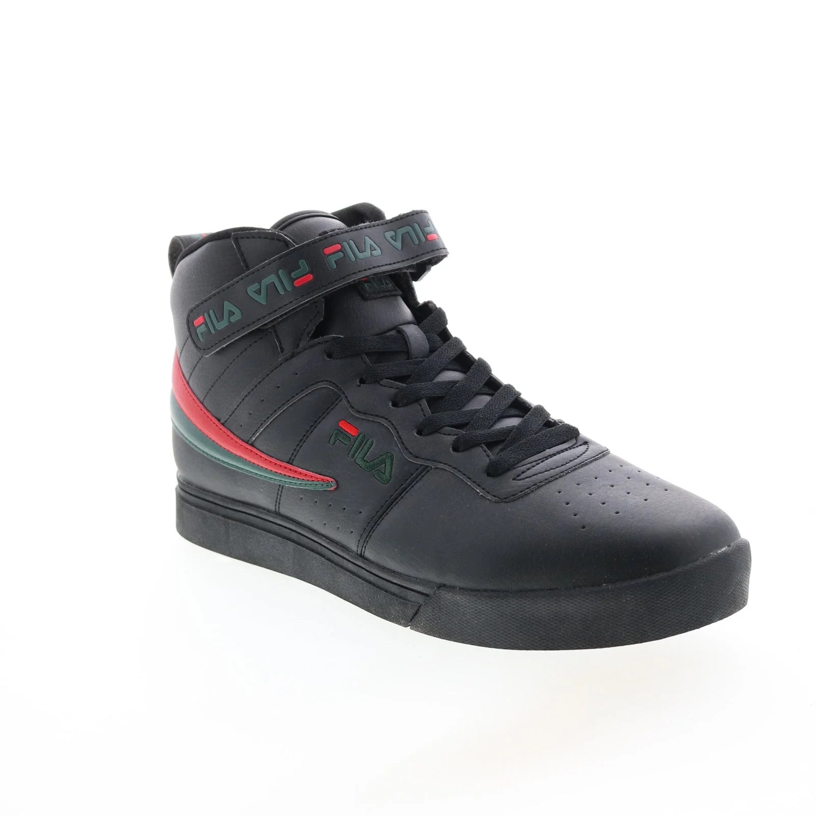 FILA VULC 13 REPEAT LOGO HIGH TOP SHOE (BLACK)