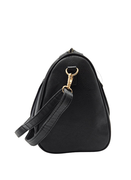 BEVERLY HILLS WOMEN'S BLACK FANCY HAND BAG