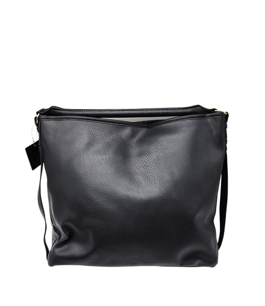 BEVERLY HILLS WOMEN'S BLACK FANCY HAND BAG