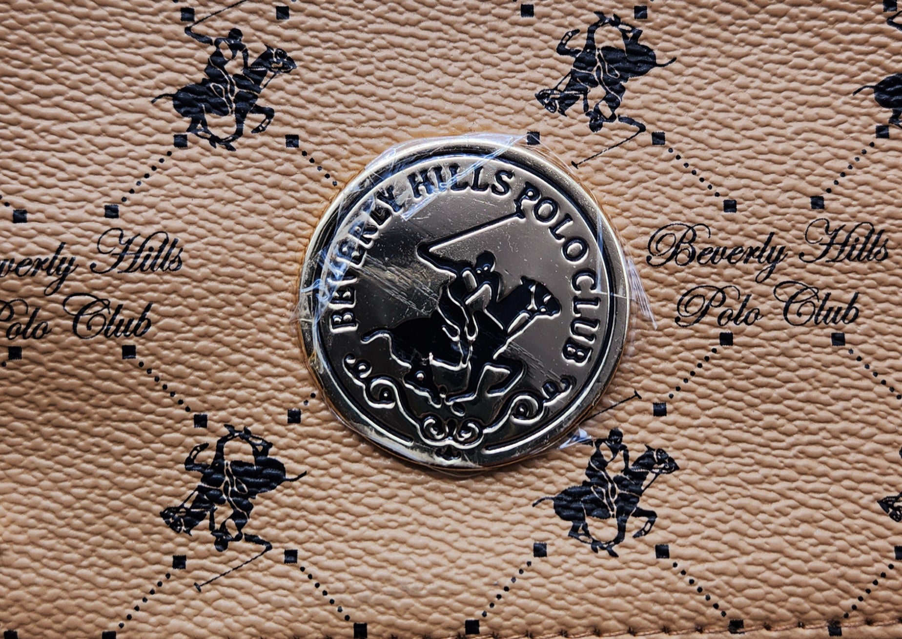 BEVERLY HILLS WOMEN'S TAN TOTE BAG