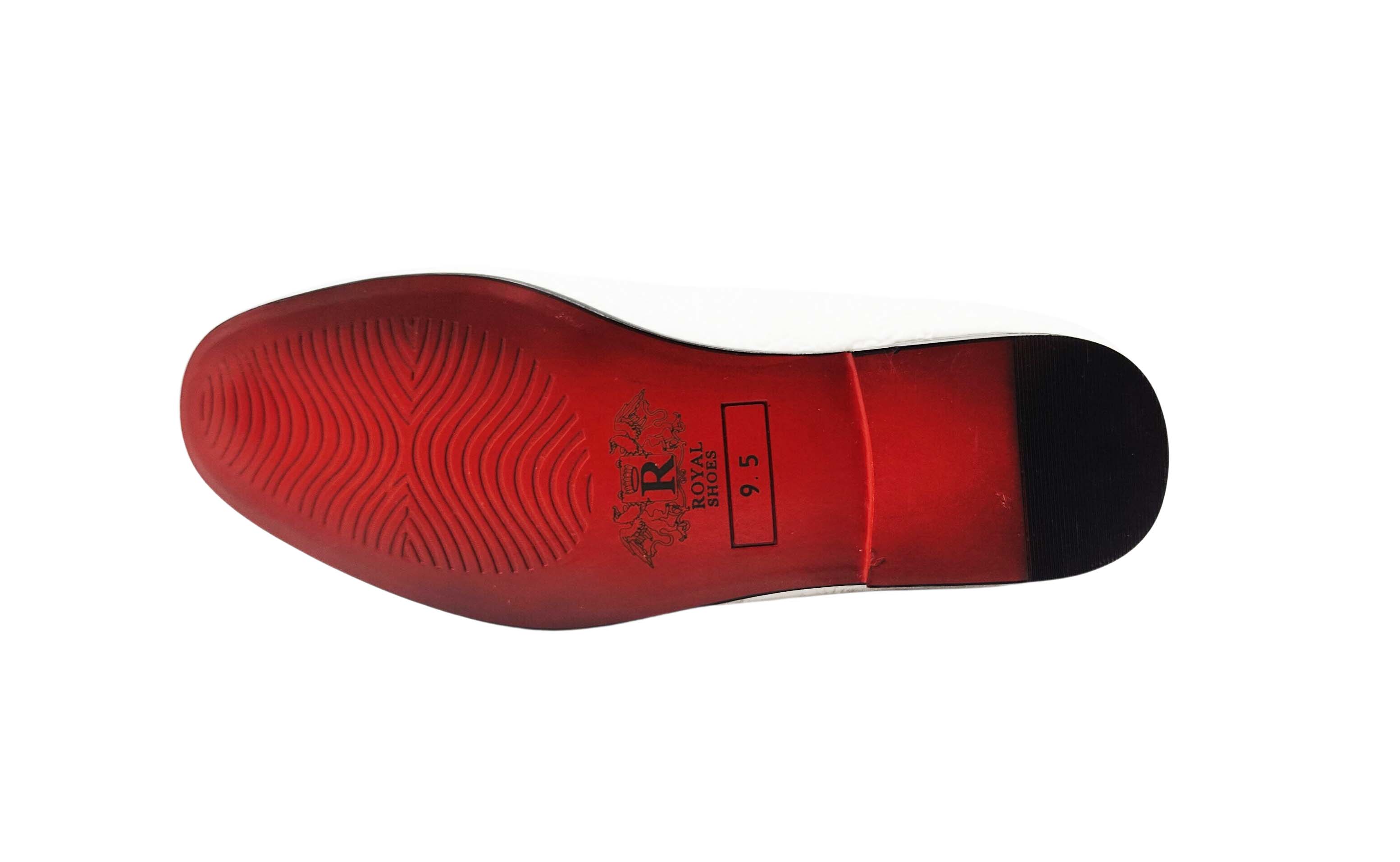 ROYAL MEN'S DESIGNER SMOKER SHOES (WHITE)