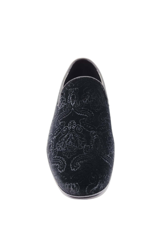 ROYAL MEN'S DESIGNER SMOKER SHOES (BLACK)