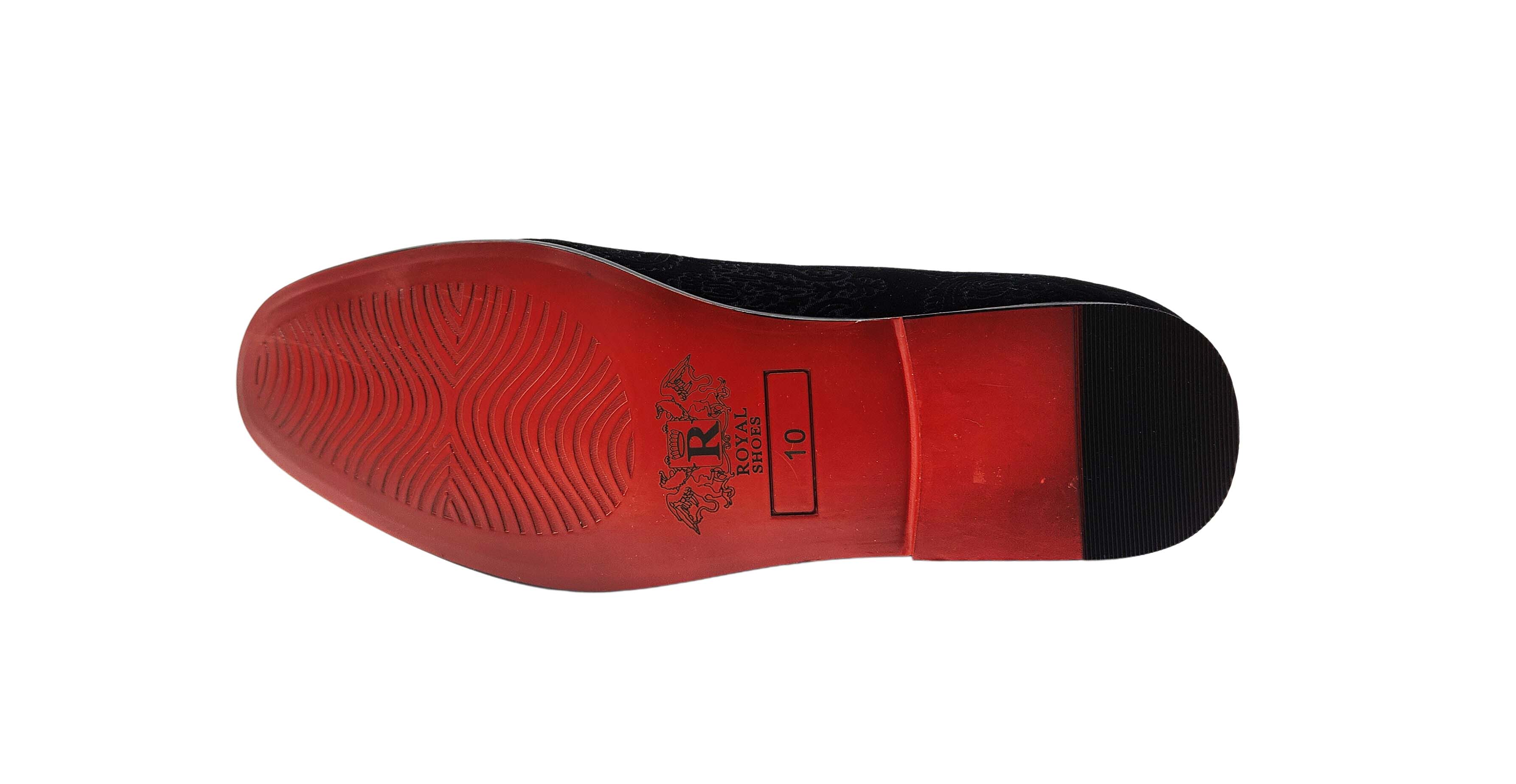 ROYAL MEN'S DESIGNER SMOKER SHOES (BLACK)