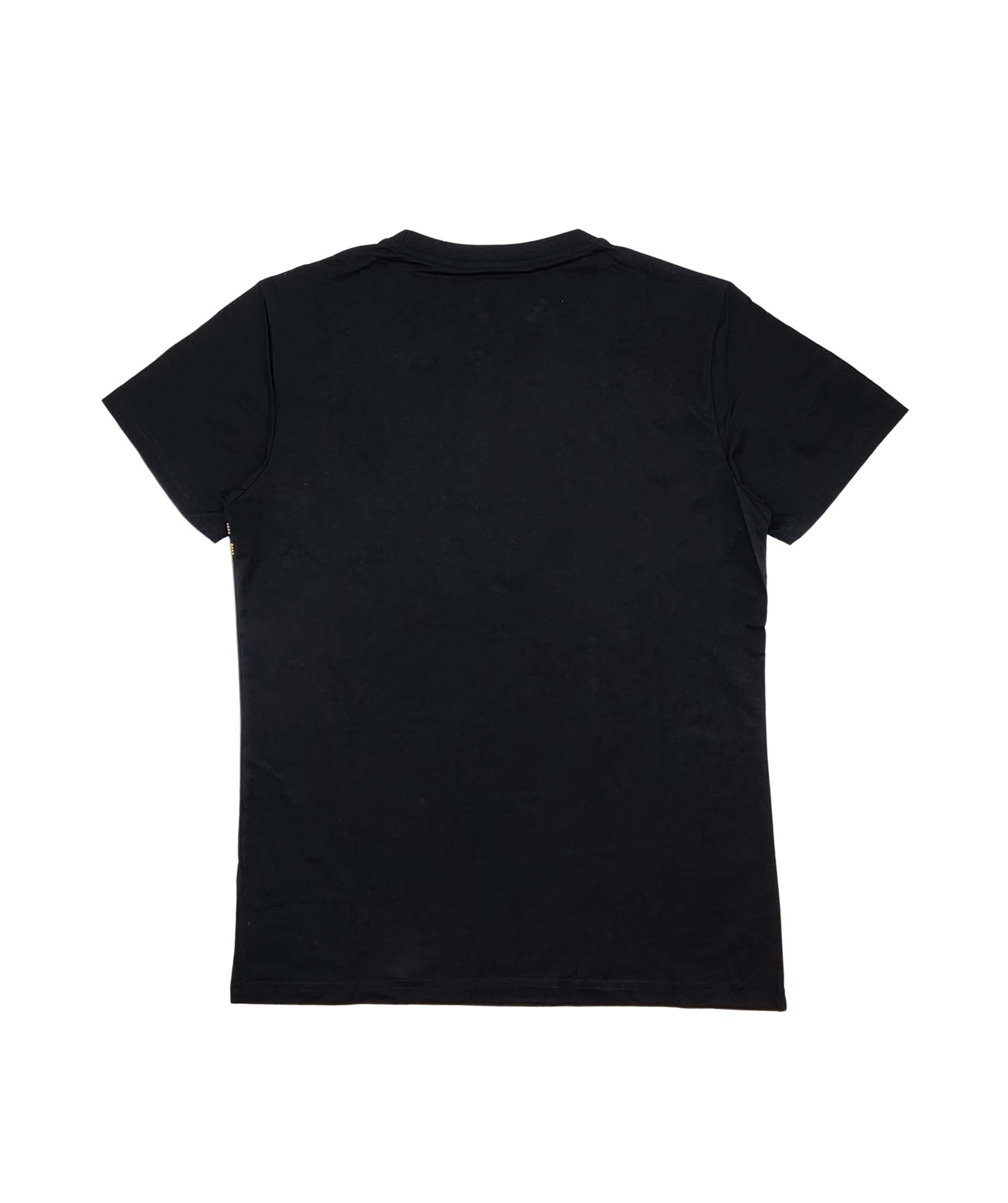 MEN'S VIP RHINESTONE DESIGNER SHORT SLEEVE T-SHIRT (BLACK ST-103)