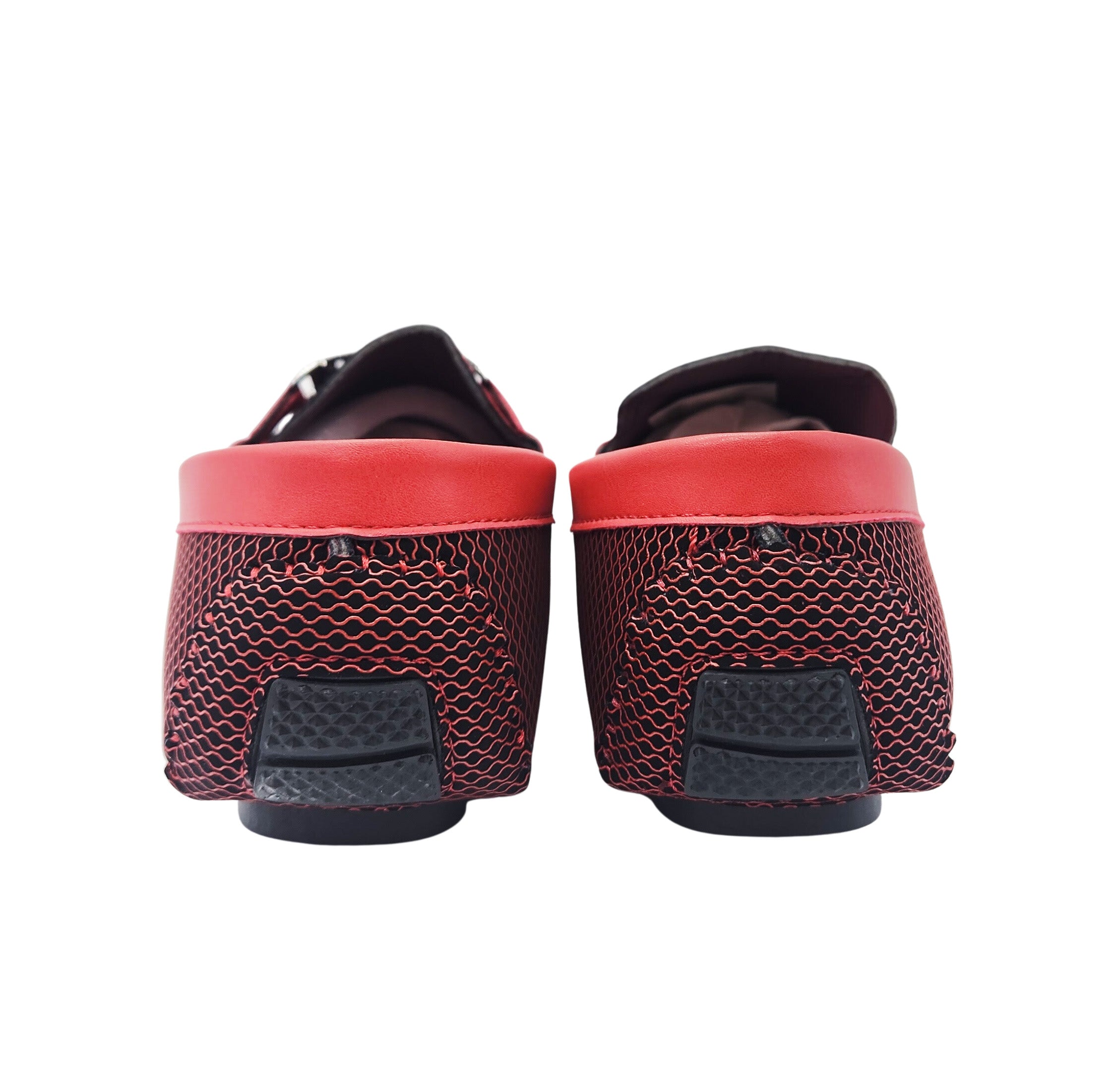 SEDAGATTI MEN'S FANCY LOAFERS (RED)