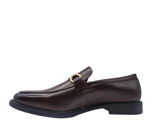SEDAGATTI MEN'S FANCY LOAFERS (BROWN)