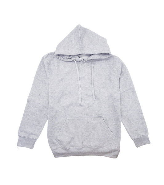 MEN'S FLEECE PULLOVER HOODIE (GREY)