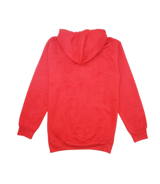 MEN'S FLEECE PULLOVER HOODIE (RED)
