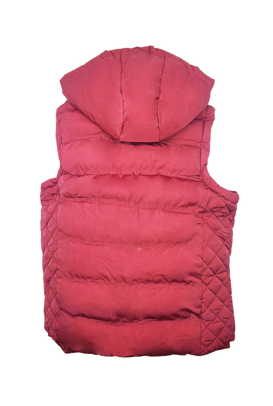 V.I.P. COLLECTION MEN'S FANCY VEST WITH DETACHABLE HOOD (RED)