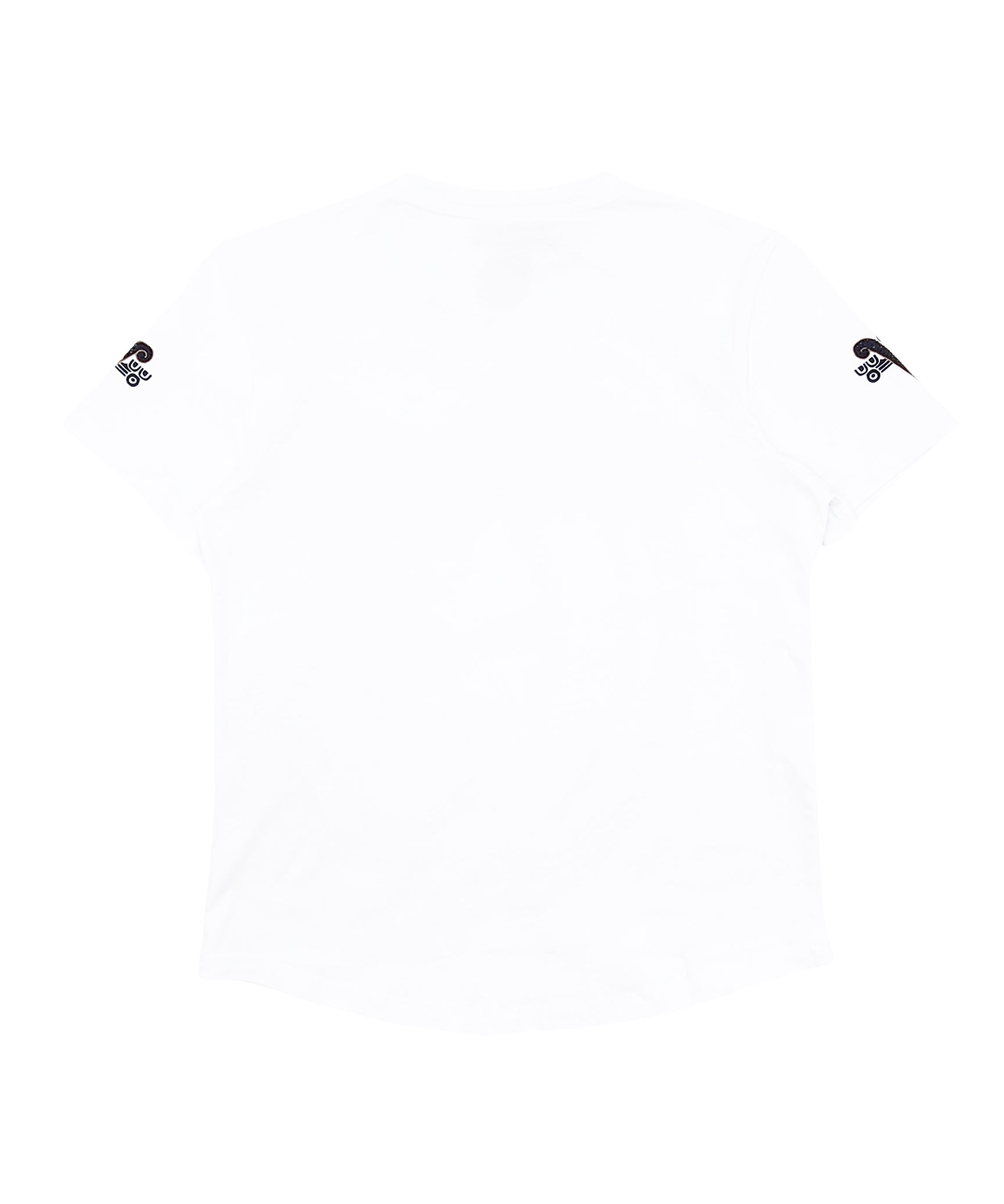 MEN'S RHINESTONE DESIGNER SHORT SLEEVE T-SHIRT (WHITE)